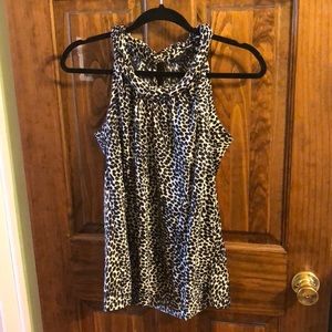 Banana Republic Spotted Print Sleeveless Top